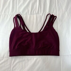 Victorias Secret Burgundy Sports Bra (S/M) - Like New